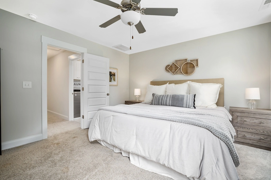 Light Gray Cleaned Bedroom